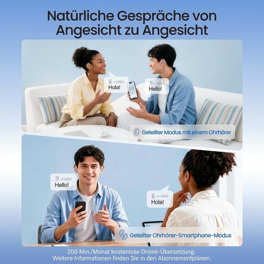 LiveTalk KI-Übersetzungs-Ohrhörer