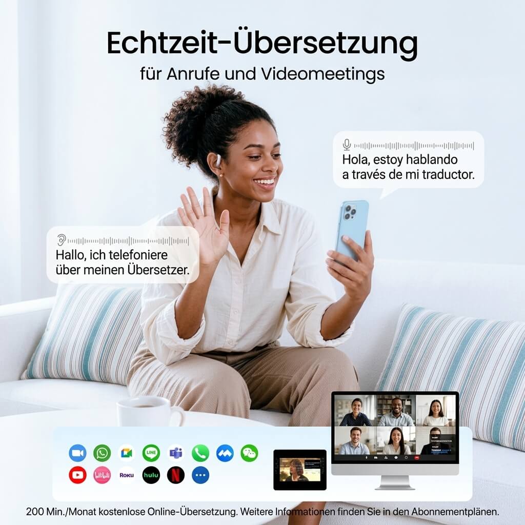 LiveTalk KI-Übersetzungs-Ohrhörer